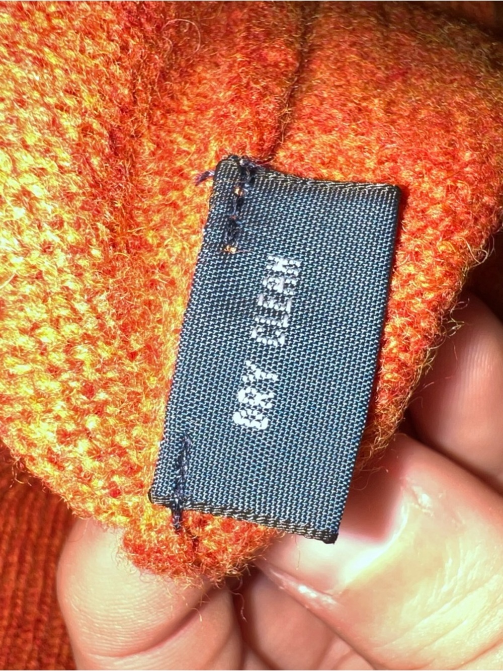 Polo by Ralph Lauren V-Neck Sweater - Rust Orange with Green Pony - Picture 7 of 12